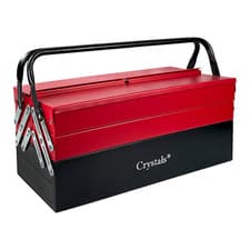 Image of Heavy Duty 470mm Metal Cantilever 5 Tray Toolbox Storage Tool Box Red New