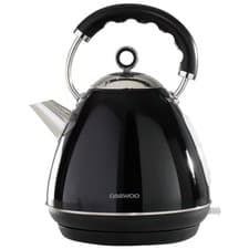 Image of Daewoo SDA1577GE Kensington 1.7L 3kW Pyramid Kettle Cordless Black Rapid Boil