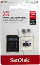 Image of Sandisk Ultra 64 GB Microsdxc UHS-I Memory Card with SD Adapter - Standard Packa