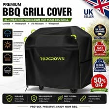 Image of Oxford Heavy Duty BBQ Cover Waterproof Outdoor Barbecue Gas Grill Protector UK