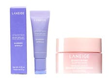 Image of 💯Genuine Laneige Set! Bouncy/Firm Sleeping Mask 10ml/Lip Glowy Balm Bluberry✅