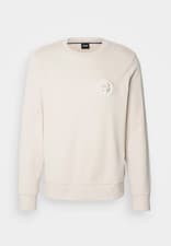 Image of Mens Sweatshirt BOSS Beige Pullover Top With Logo - C-Sharpi Size M