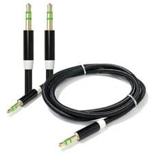 Image of UK New Aux Cable Jack To Jack 3.5mm Audio Lead Male Stereo 1m Car PC Phone Plug