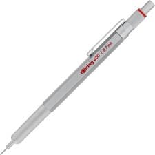 Image of rOtring 600 Mechanical Pencil | 0.7 mm | Silver All-Metal Body Propelling Penci