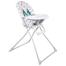 Image of Babyway Baby High Chair Space Print, Padded Seat, Easy-Clean Removable Tray