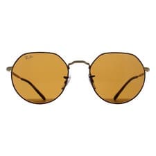 Image of Ray-Ban Sunglasses RB3565 Jack 927533 Matte Havana on Matte Arista Gold Brown