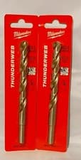 Image of 2 X Milwaukee HSS-G THUNDERWEB Metal Drill Bit 12.0mm OL:151mm WL:101mm