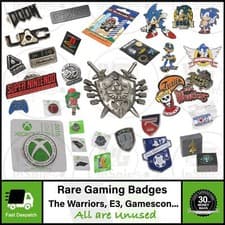 Image of Rare Gaming Enamel Pin Badges Microsoft Xbox ONE & PlayStation | You Choose!