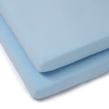 Image of Clair-de-lune 2 Pack Fitted Cotton Cot Bed Sheets - 140 x 70 cm 3 Colours