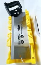 Image of Rolson Tenon Saw & Plastic Mitre Box Home Garage Repair Crafting Tools 300mm Saw