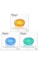 Image of 《 3 PACK》Pears Pure & Gentle Transparent Soap Bar (125G Each) Natural Oils, Mint