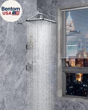 Image of 11.8" Rain Shower Head, Rectangular Rainfall Showerhead with 11" Stainless Steel