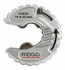 Image of RIDGID 57018 15mm & 22mm 2-in-1 C-Style Small Plumbers Copper Pipe Tube Cutter
