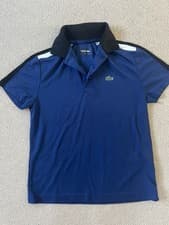 Image of Lacoste Boys Navy Blue Polo Age 12