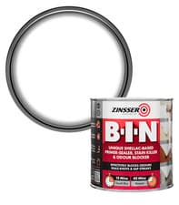 Image of Zinsser BIN Shellac Based Primer Sealer® Stain Killer Interior Exterior Grey 1L
