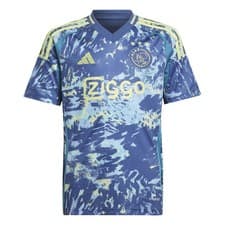 Image of adidas Kids Ajax Amsterdam Away Shirt 2024 2025 Juniors Domestic V-Neck
