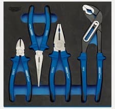 Image of Draper Expert 4 Piece Heavy Duty Pliers Set in a EVA 1/2 Drawer Insert 63263