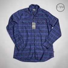 Image of Barbour International Bold Line Check Shirt Men’s XXL Blue