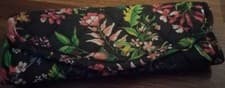 Image of Quilted Blush & Brush Travel Makeup Case Snap Closure Floral Design