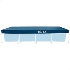 Image of Pool Cover Intex Protective Cover for Rectangular Pool Blue - 450 x 220 x 20 cm