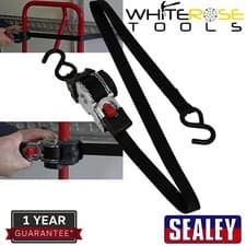 Image of Sealey Ratchet Tie Down 25mm x 3m Auto Retractable Release Mechanism