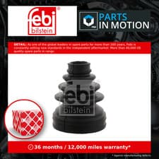 Image of CV Joint Boot fits VAUXHALL CORSA C, D 1.2 2000 on C.V. Driveshaft Gaiter Febi