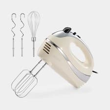 Image of Hand Mixer Electric Whisk – VonShef Cream Food Mixer for Baking, 5 Speeds – 300W