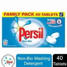 Image of Persil Non Bio Tablet Laundry Detergent, 20 Washes, 1.2kg
