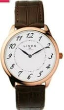 Image of Links Of London Narrative Mens Watch Bnwt Water Resistant Rose Gold Brown Leathe