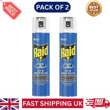 Image of Raid Fly Wasp Killer Rapid Action Spray Can Pack of 2 X 300ml