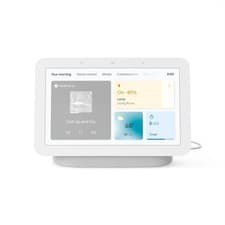 Image of Google Nest Hub 2nd Gen 7” Smart Display Speaker Chalk | Open Box With Adapter