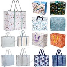 Image of Extra Strong and Durable Laundry Bags Jumbo Shopping, Moving, Storage - UK Stock
