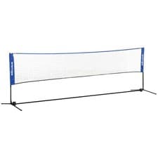 Image of SPORTNOW 4m Badminton Net, Adjustable Sports Net for Tennis, Volleybal, Blue