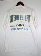 Image of Vintage NEW NWT 80s 90s OP Ocean Pacific Surfer Safari Shirt Size Large VTG
