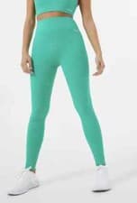 Image of JACK WILLS Womens Green Activewear Panel Leggings Ladies Medium 12 BNWT
