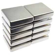 Image of Very Strong Magnets 1" x 1" x 1/4" Powerful * 12.25Kg Pull * Block Magnet 25mm