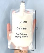 Image of CURLSMITH Shape Up Aqua Gel 237ml/8 fl oz whole bottle/120ml pouch. CGM Friendly