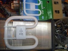 Image of 16W 2 pin White 2D CFL 3500k 16 Watt Lamp Bell bulkhead light bulb