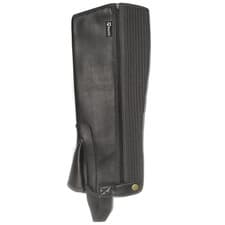 Image of Requisite Synthetic Half Chaps - Black - 37.5 cm (Ladies  XS)