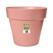 Image of Elho Paris Large Plant Pot 40cm Weather-Resistant Plastic Soft Pink Outdoor