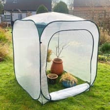 Image of 1.25x1.35m H Greenhouse PVC Poly Outdoor Garden Steel Frame Plants Grow House