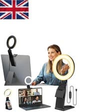 Image of Compact Adjustable Ring Light for Laptops & Phones - Ideal for Content Creation