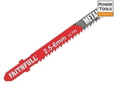 Image of Faithfull  Metal Cutting Jigsaw Blades Pack Of 5 T118B