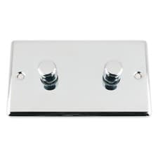Image of A5 Products Polished Chrome Classic 1/2/3/4 Gang LED Dimmer Switch 10 Amp 2 Way