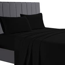 Image of 180 Thread Count 100%Pure Percale Cotton Luxurious Flat Sheet All Size Top Sheet