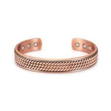 Image of Pure Copper Bracelets Magnetic Adjustable Twisted Braided Cuff 12mm Bangles.....