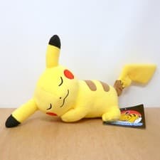 Image of Official Pokemon Center 2018 - Original Sleeping Pikachu Plush Soft Toy Japan 8"