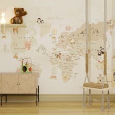 Image of Superfresco Easy Whole Wide World Neutral Print To Order Fixed Size Mural |