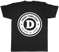 Image of Personalised First Time Dad Mens T-Shirt Tee