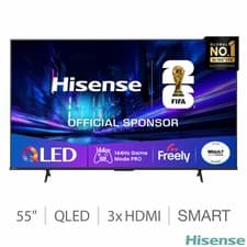 Image of Hisense 55 Inch QLED Smart TV 4K UHD HDR Dolby Vision Streaming 55E78QTUK UK